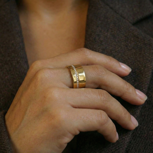Luxe Wide Eternity Ring