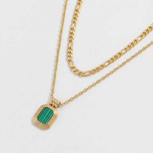 Luna Layered Enamel Necklace