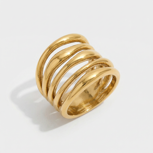 Five Row Statement Ring