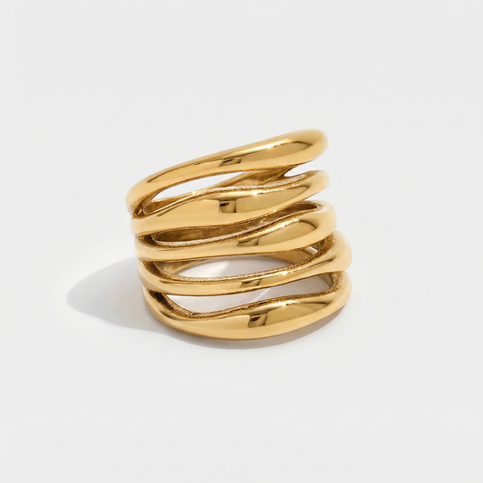 Five Row Statement Ring