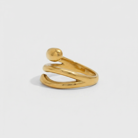 Triple Row Statement Ring