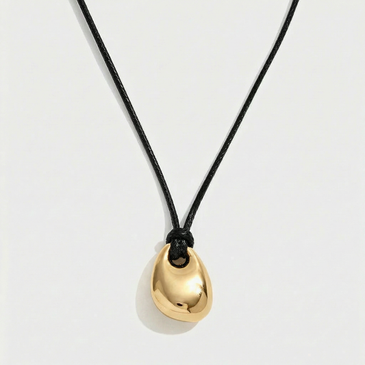 Arden Leather Cord Pendant Necklace